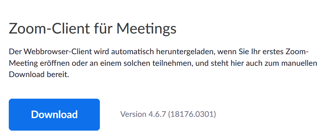 Download Zoom-Client für Meetings  