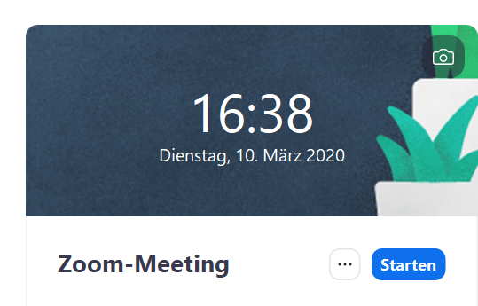 Zoom-Meeting Starten