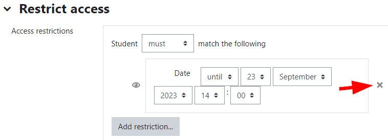 Remove requirement