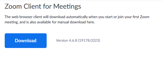 Download zoom client for meetings